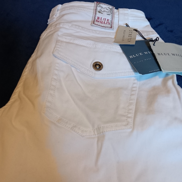 Womens Blue Willi’s Stretch Wide leg pant 40  US (10) - Picture 4 of 9